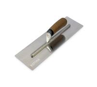 REFINA FINATEX-1 Laying On Plastering Trowel - 16 x 4.75" (405 x 120mm) Plasterers w/ 0.65mm Durable Stainless Steel Blade & Ergonomic Handle - Applying, Smoothing & Finishing Trowel