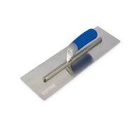 REFINA FINATEX-1 Laying On Plastering Trowel - 16 x 4.75" (405 x 120mm) Plasterers w/ 0.65mm Durable Stainless Steel Blade & Ergonomic Handle - Applying, Smoothing & Finishing Trowel