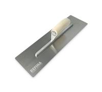 REFINA FINATEX-1 Laying On Plastering Trowel - 18 x 4.75" (460 x 120mm) Plasterers w/ 0.65mm Durable Stainless Steel Blade & Ergonomic Handle - Applying, Smoothing & Finishing Trowel