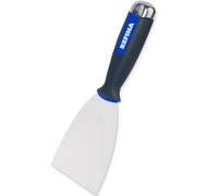REFINA Flexible Filling Knife for Jointing Compounds & Venetian Plasters - 80 x 100mm Putty Knife w/ 1.15-0.3mm Gauge Stainless Steel Blade & Ergonomic Handle - Applying, Smoothing & Scraper Tool