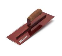 Refina Huds 14" 360mm Notchtile Adhesive Spreading Tiling Trowel Copper 6mm Notch Right Handed Cork Handle 2023606Rc