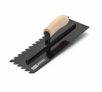 Refina Huds 14" 360mm Notchtile Adhesive Spreading Tiling Trowel Graphite 10mm Notch Right Handed Wood Handle 2023610Rw