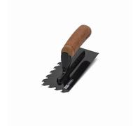 Refina Huds 8" 190mm Notchtile Adhesive Spreading Tiling Trowel Graphite 10mm Notch Right Handed Cork Handle 2021910Rc