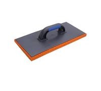 REFINA Medium Grain Rubber Sponge Float for Plastering, Rendering & Cement - 16 x 11" (400 x 280mm) Lightweight & Durable Sponge Float w/ & Ergonomic Handle - Removes Air Bubbles & Trowel Marks