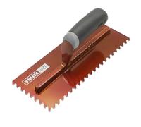 Refina NotchTile Copper Adhesive Spreading Notched Tiling Trowel Left Handed 11" (280mm) with 6mm Notches - 2022806L