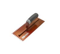 Refina Notchtile Copper Adhesive Spreading Notched Tiling Trowel Right Handed 11" (280mm) With 6mm Notches - 2022806R