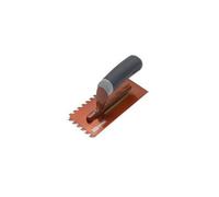 Refina Notchtile Copper Adhesive Spreading Notched Tiling Trowel Right Handed 8" (200mm) With 6mm Notches - 2021906R