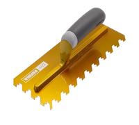 Refina NotchTile Gold Adhesive Spreading Notched Tiling Trowel Left Handed 11" (280mm) with 12mm Notches - 2022812L