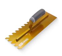 Refina NotchTile Gold Adhesive Spreading Notched Tiling Trowel Right Handed 14" (355mm) with 12mm Notches - 2023612R