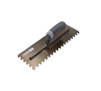 Refina Notchtile Graphite Adhesive Spreading Notched Tiling Trowel Left Handed 14" (355mm) With 10mm Notches - 2023610L
