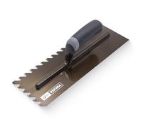 Refina NotchTile Graphite Adhesive Spreading Notched Tiling Trowel Right Handed 14" (355mm) with 10mm Notches - 2023610R