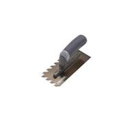 Refina Notchtile Graphite Adhesive Spreading Notched Tiling Trowel Right Handed 8" (200mm) With 10mm Notches - 2021910R