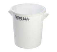 REFINA X-1 35L Mixing Tub for Plasters, Screeds, Resins & More - 41 cm Tall, Thick-Walled HPDE Plastic Bucket with Handles & Withstands -30°C to 100°C - Durable & Easy-to-Clean Food Grade Bucket