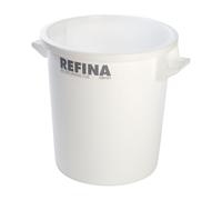 REFINA X-1 50L Mixing Tub for Plasters, Screeds, Resins & More - 47 cm Tall, Thick-Walled HPDE Plastic Bucket with Handles & Withstands -30°C to 100°C - Durable & Easy-to-Clean Food Grade Bucket