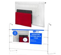ReFind [2Pcs] Radiator Drying Rack 4 Tier Airer for Clothes (50x14.5x34.5cm) in White | Size: 50x14.5x34.5 cm ReFind White 50x14.5x34.5 cm