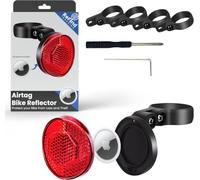 ReFind Airtag Bike Reflector, Compatible with Google Find Hub and Find My | Anti-Theft Bicycle Reflector, GPS Tracker Tag, Waterproof IP67, Bike Lock for Ebike and Scooter