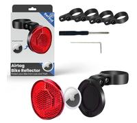 ReFind Airtag Bike Reflector Holder for Apple Airtag Bicycle Tracker (No P09) in Black ReFind Black