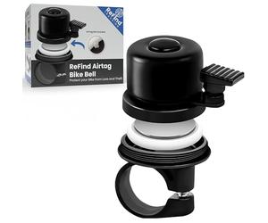 ReFind Airtag Holder Bike Bell - Hidden Bicycle Airtag Holder for Apple Tag or P09 Tracker. Anti-Theft Bike Lock for E-Bikes and Scooters (With P09 Tracker)
