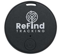 ReFind R2 Smart Tracker for Android and iPhone. Mini GPS Tag Bluetooth 5.0 Key Finder. Samsung AirTag Alternative for Keys, Pets, Wallets and Luggage (Black)