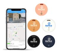 ReFind R2 Smart Tracker for Android and iPhone. Mini GPS Tag Bluetooth 5.0 Key Finder. Alternative for Keys, Pets, Wallets and Luggage (White)