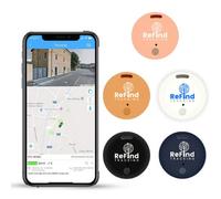 ReFind R2 Smart Tracker for Android and iPhone. Mini GPS Tag Bluetooth 5.0 Key Finder. Samsung AirTag Alternative for Keys, Pets, Wallets and Luggage (Orange)