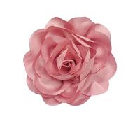 Refined 5.5-Inch Fabric Silky Peony Flower Brooch Pin for Women - Versatile Floral Lapel & Hair Accessory for Weddings, Parties, and Everyday Stylish(Deep Pink)