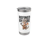 Refined By Fire Mythical Creatures Fantasy Dragon Blacksmith Stainless Steel Insulated Tumbler