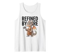 Refined By Fire Mythical Creatures Fantasy Dragon Blacksmith Tank Top