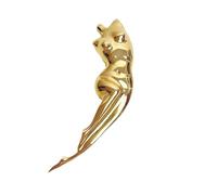 Refined Female Body Sculpture Brooch for Women - uniquely Stylish Lapel Pin for Dresses, Suits & Accessories - Exquisite Jewelry Gift for Girlfriend, Wife, Mom & Friends(Gold)