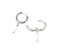 Refined Silver Rose Drop Earrings, Delicate Silver Rods, Droplets, Stylish and Elegant Earrings Charm for Women, Teen Girls, one size, As described