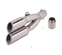 Refitting Exhaust Mid Tube For CBR 650r For 1000RR Escape Modified Motorbike 51mm Muffler Motorcycle Exhaust Pipe Exhaust Pipes(Type A with laser)