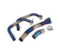 Refitting Exhaust Mid Tube For Kawasaki For Ninja 400 Z400 For Ninja 250 17-22 Motorcycle Escape Moto Full System Front Mid Link Pipe Exhaust Exhaust Pipes(B)