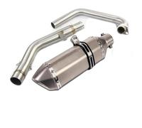 Refitting Exhaust Mid Tube For Lifan For KPT 200 For KPM 200 Motorcycle Front Mid Link Pipe 51mm Muffler Full Exhaust System Exhaust Pipes(G)