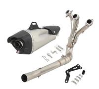 Refitting Exhaust Mid Tube For MT09 MT-09 FZ09 For Tracer 9 GT MT 2020-2023 Motorcycle Front Link Pipe Muffler Exhaust Escape Systems Exhaust Pipes(Type B)