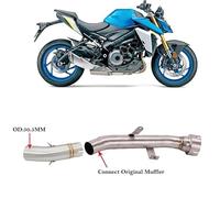 Refitting Exhaust Mid Tube For Suzuki GSXS1000 GSX-S1000 For KATANA 1000 2015-2021 Motorcycle Connect Link Pipe Exhaust Modified Mid Exhaust Pipes(Type C)