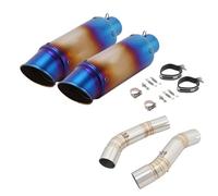 Refitting Exhaust Mid Tube For YZF R1 MT-10 R1M 2004 2005 2006 Motorcycle Modify Mid Link Pipe Muffler Exhaust Exhaust Pipes(Type D)