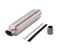 Refitting Exhaust Mid Tube Universal 51MM Muffler Pipe Escape Motorcycle Exhaust Exhaust Pipes(Type F)