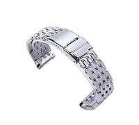 REFKIT 22mm 24mm Stainless Steel Watchband For Breitling Strap Watch Band For AVENGER For NAVITIMER For SUPEROCEAN Belt Logo(24MM_WITH B LOGO)