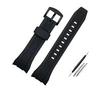 REFKIT For Seiko For VELATURA For SRH 006 For 013 For SPC007J1 For SNAE17 26mm Black Silicone Sports Strap 26mm Men's Rubber Watchband Watch Accessories (Color : 1 black black, Size : 26mm)