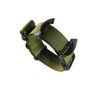 REFKIT For Suunto For D6 For D6I For Dive Computer Watch Nylon Strap Watchbands+ABS Adapters+Screwbars (Color : Green, Size : 24mm)