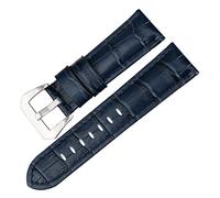 REFKIT Genuine Leather Watch Strap 22mm 24mm 26mm Fashion Blue Watch Accessories For Panerai Watch Band (Color : Blue BS, Size : 22mm)