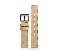 REFKIT Nylon Canvas Watchband 18mm 20mm 22mm For Hamilton Khaki For H70605731 For H70605993 For Seagull For Seiko Sports Watch Strap Bracelet(Khaki-black,22mm)