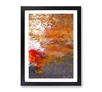 Reflect On The Past Abstract Framed Print | A2 Black Framed Wall Art | Ready to Hang | Abstract Fantasy Picture | Living Room Bedroom Lounge Office
