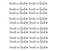 Reflect Your Faith Trust in God Decals Motivational Vehicle Decals Removable & Reflection Set for Car Rearviews Car Window Sticker