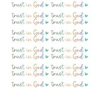 Reflect Your Faith Trust in God Decals Motivational Vehicle Decals Removable & Reflection Set for Car Rearviews Religious Car Decors