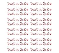 Reflect Your Faith Trust in God Decals Motivational Vehicle Decals Removable & Reflection Set for Car Rearviews Religious Car Decors