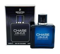 Reflected Fragrances Chase L'Bleue Pour Homme, Eau de Cologne, Dark Blue Glass Bottle, 100ml/3.4 FL.OZ, Men's Fragrance