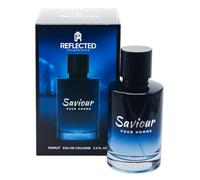 Reflected Fragrances Saviour Pour Homme Eau De Cologne, Premium Men's Fragrance, 100ml Glass Bottle, Elegant Blue Design