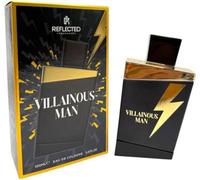 Reflected Fragrances Villainous Man 100Ml Eau De Cologne Long Lasting Mens Fragrance Bold Confident Everyday Gift For Him
