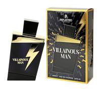 Reflected Fragrances Villainous Man Eau De Cologne 100ml - Long Lasting Men’s Cologne, Bold Masculine Fragrance, Everyday Luxury Perfume Gift for Him